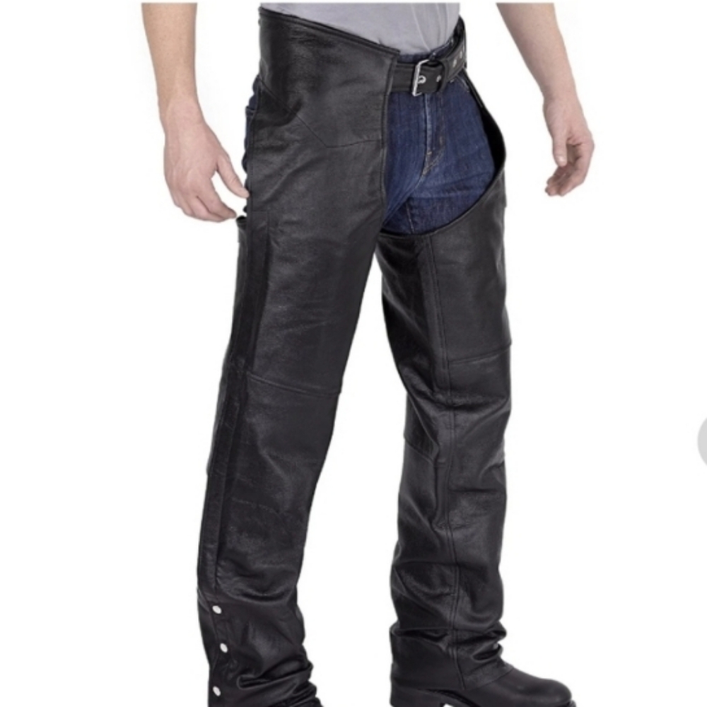 Golden Crown by Bristol  Unisex Black Leather Festival Biker 1990s 2000s